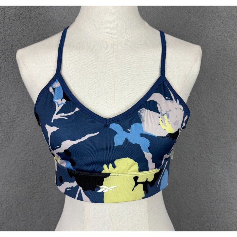 Reebok Women's Speedwick Medium Support Swim Top RacerBack Multircolor NWOT's.
